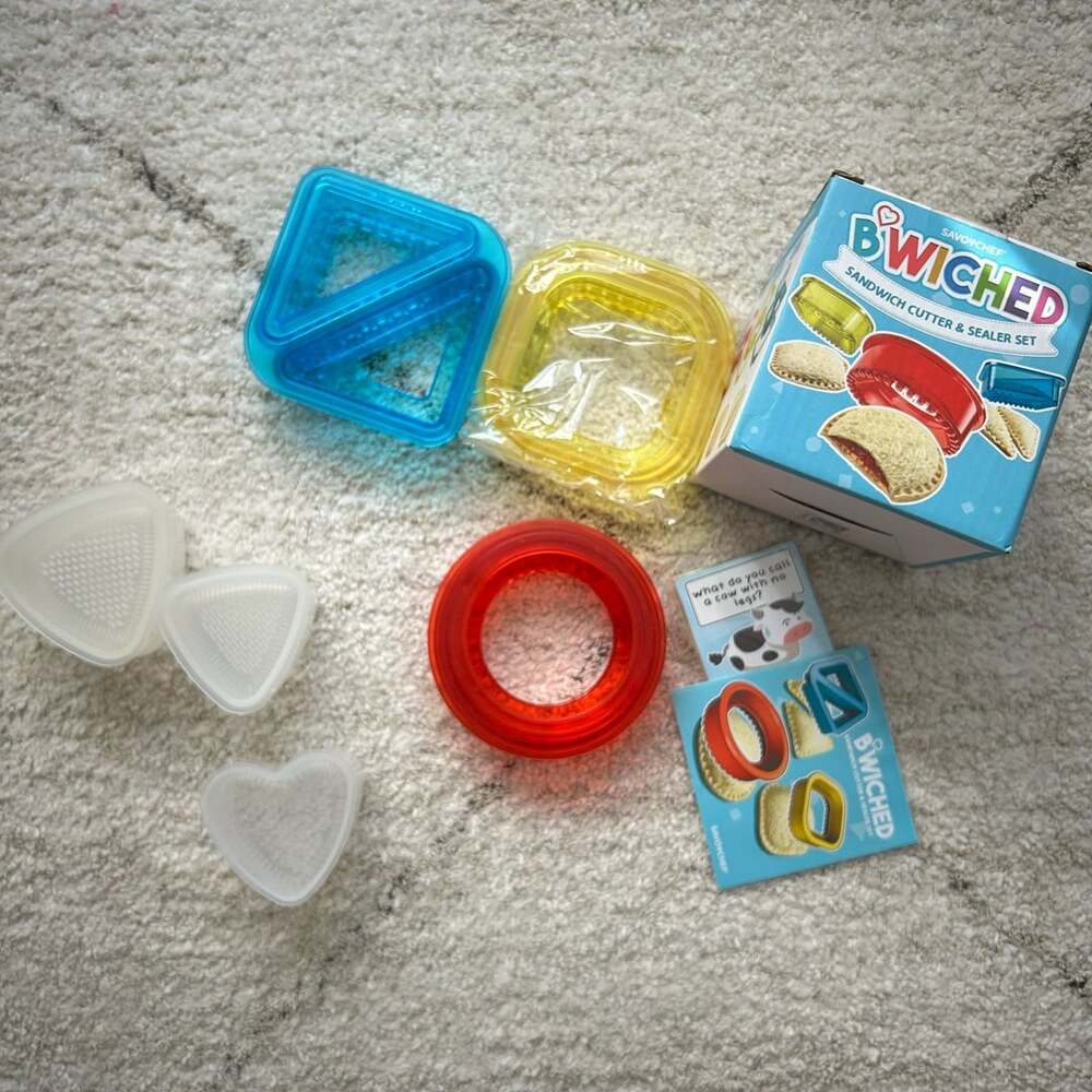 B'Wiched Sandwich Cutter & Sealer Set + Rice Ball Molds Kids Lunch Bundle
